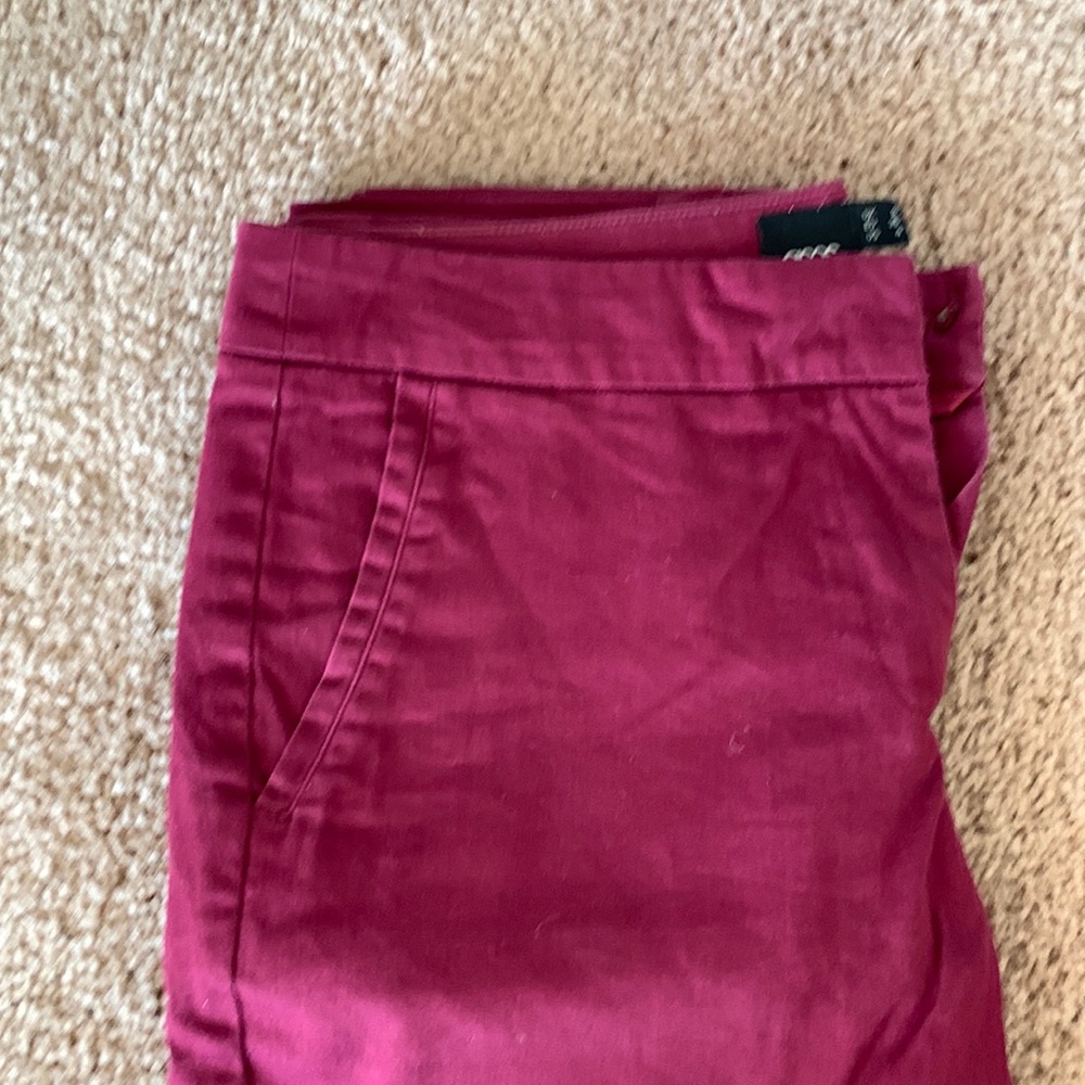 ASOS maroon trousers